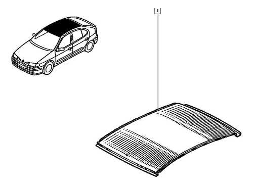 Panel Techo Renault Megane F 1 Bicuerpo Original Renault