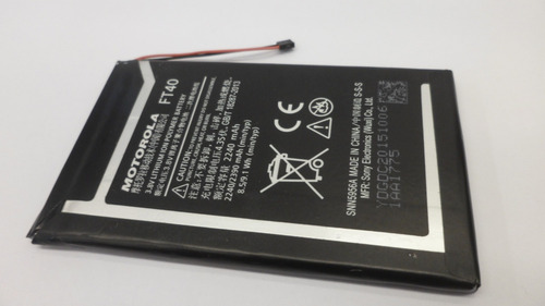 Imagen 6 de 6 de Bateria Motorola Original Ft40 E2 1525 2240mah (2013) E3022