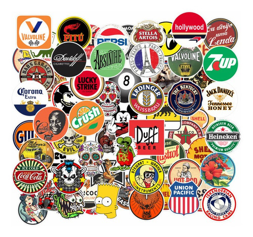 Adesivos Retrô Vintage Fusca Antigo Rat Look Hoodride 5 64un