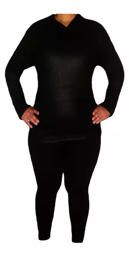 Buzo Térmico Invierno Ropa Térmica interior Fleece - negro