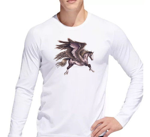 Remera De Hombre Pegaso Caballo Con Alas Mitologia M2 Ml