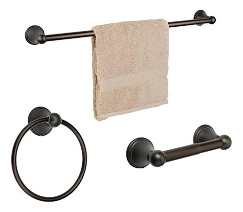 Dynasty Hardware 9300-orb-3pc Juego De Herrajes Para Baño Se