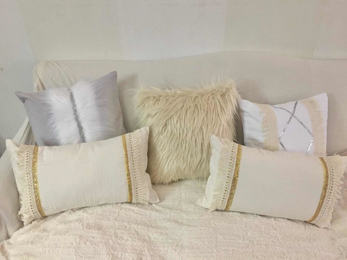 Set X 5 Almohadones Boho 40x40 O 50x 30