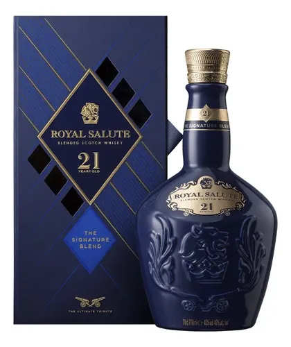 ウイスキー  SALUTE( BLENDED SCOTCH WHISKY) Whisky Royal Salute 21 anos The Signature Blend Escocês - 700 ml