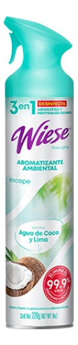 Aromatizante Wiese Spray Agua De Coco Y Lima 226 Gr