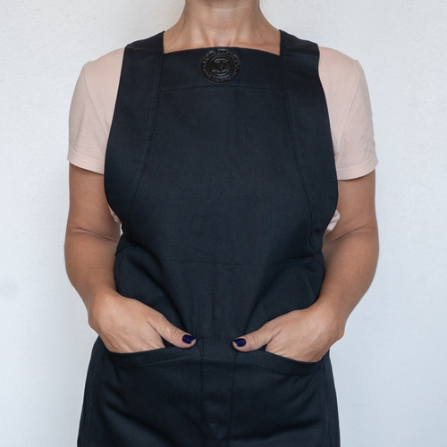 Imagen 3 de 10 de Delantal Gastronomico De Cocina Gabardina Regulable Unisex