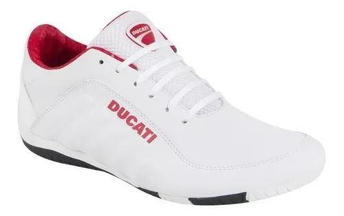 Tenis Ducati Originales Blanco Rojo Diseño Tendencia | Meses sin