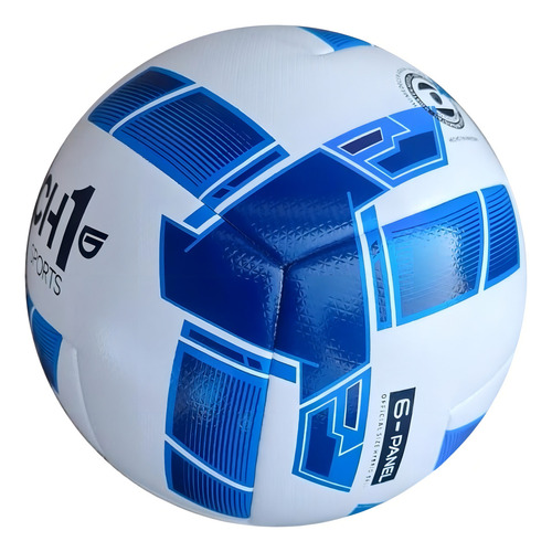 Pelota De Futbol Ch1 Draco Prof Nro 5 Hibrida Termosellada Color Azul Y Blanco
