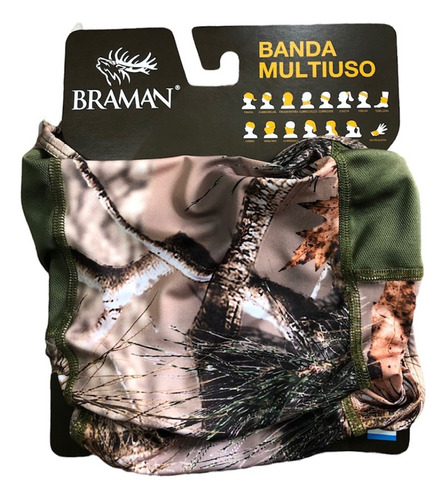 Cuello Multifuncion Tapabocas Camuflado 3d Braman Uv50 Caza