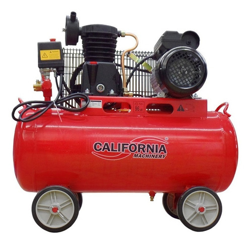 Compresor de aire eléctrico California Machinery CALN3-001 monofásico 50L 1.5hp 110V rojo