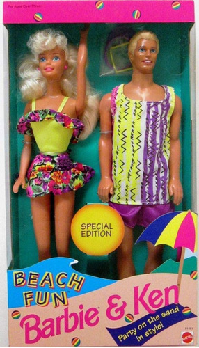 Beach Fun Barbie & Ken - Set De Regalo De 2 Muñecas, Edici.