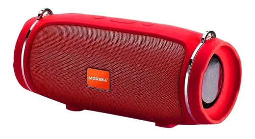 Bocina Moreka Charge Mini 4+ portátil con bluetooth waterproof roja 