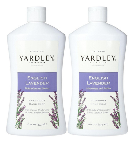 Jabón Líquido De Manos Yardley London, Lavanda Inglesa, 16 O