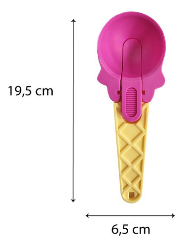 Cuchara Para Bolas De Helado Nieve Despechador Rosa Chicle