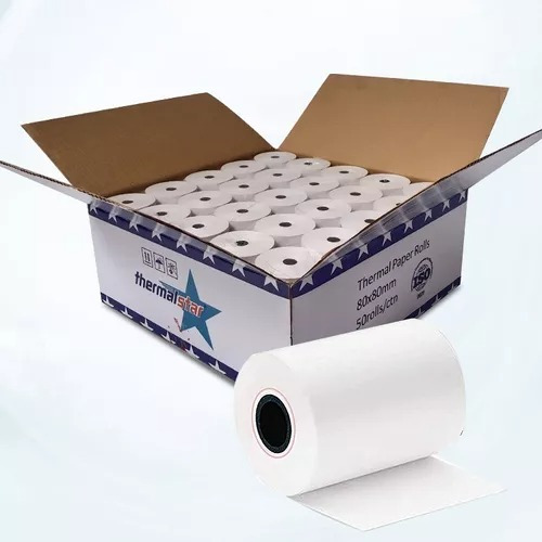 10 Rollos Papel Termico 80x80mm 80mts 80x80 80mm Thermalstar