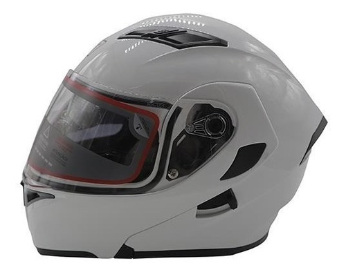 Casco Abatible Para Moto R7 Racing Unscarred Blanco Gloss