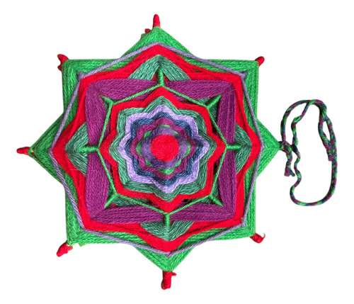 Mandala Tejida A Mano 21 Cm Varios