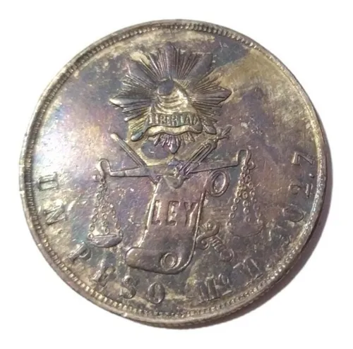 comprar Moneda Un Peso Plata 1872 M En Buen Estado