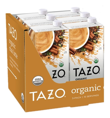 Tazo Concentrado Chai Latte Starbucks Bebida Té 6 Litros