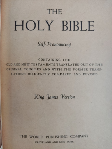 Libro Holy Bible King James Version 174sc1 (Usado)