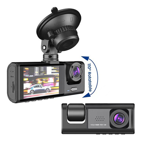 Dashcam 1080p Frontal, Interior Y Trasera