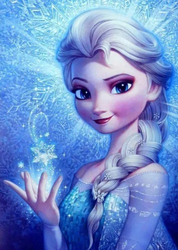 Pintura Com Diamantes - Diy 5d Strass- Frozen 3-30x40 Cm