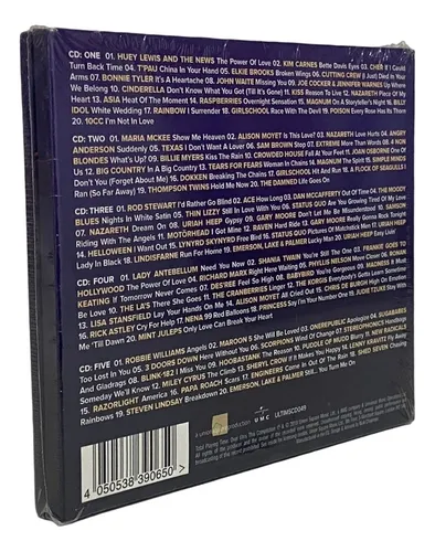 Box The Power Of Love - Baladas De Rock - 5 Cd (100 Músicas