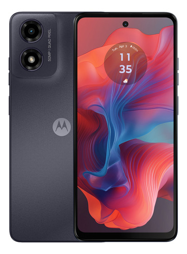 Smartphone Motorola Moto g04s 128GB 8GB Ram Boost Camera 16MP com Moto AI sensor FPS lateral - Grafite