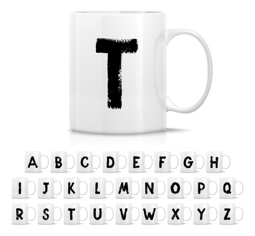 Retreez Inicial A-z Taza De Monograma Con Monograma Del Alfa