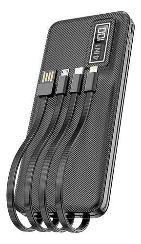 Bateria Portatil Aspor 10000mah A300 iPhone Micro Tipo C Color Negro