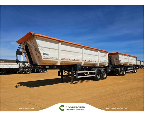 Carreta Rodocaçamba Randon 35m³ 22/22 C/ Lona Fácil 6 Eixos