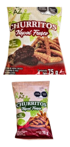 Mix Churritos De Nopal Y Maíz 11 Pack Chile-limón Y Chipotle