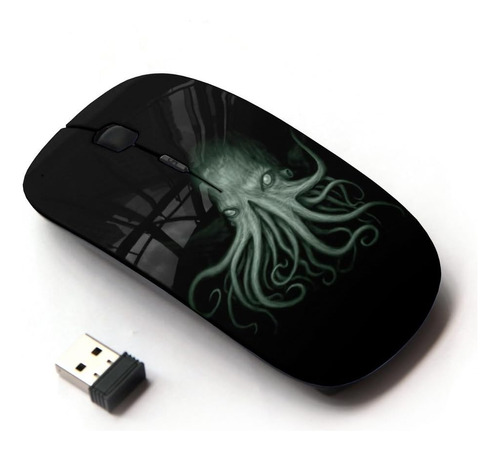 Mouse Koolmouse, Dibujo De Pulpo/inalambrico 2,4 G