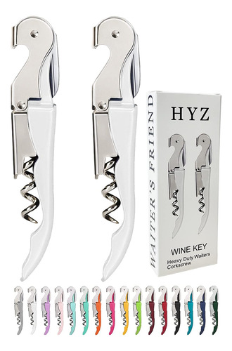 Hyz Sacacorchos Cromado Resistente Con Cortador De Aluminio,