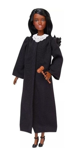 Imagem 1 de 7 de Barbie Profissões Juíza Cabelo Castanho Escuro Ms Sj