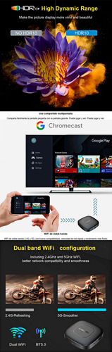 Mortal T1 Tv Box Con Magis Mas Apps Activado Negro De Voz