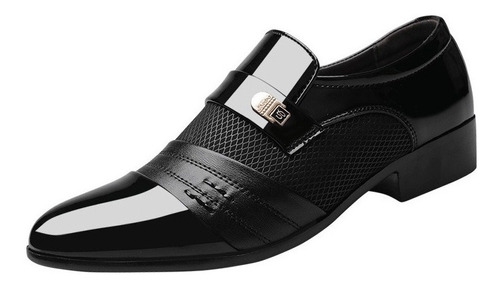 L Zapatos Caballero Formales Casuales 0617 Negros Para
