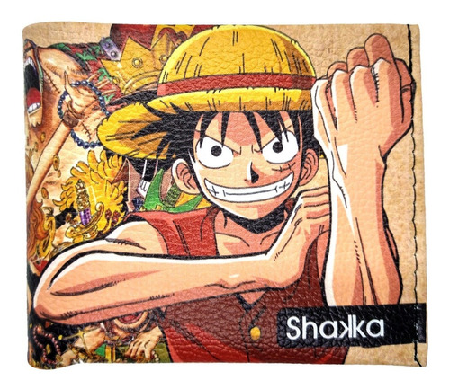 Imagen 1 de 5 de Billetera Shakka One Piece Luffy Muy Lejano