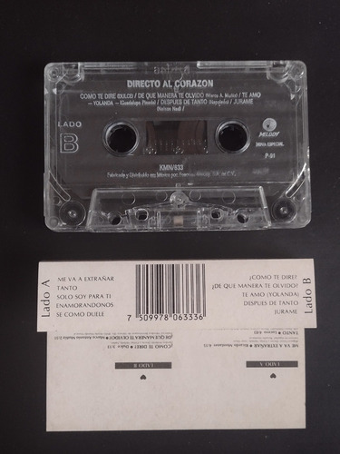 Directo Al Corazón Calendario Musical 14 De Febrero Cassette (Usado)