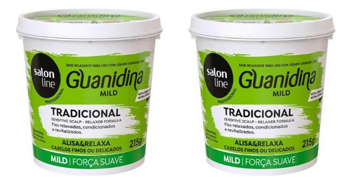 Relaxante Salon Line Guanidina Mild 215g - Kit C/2un