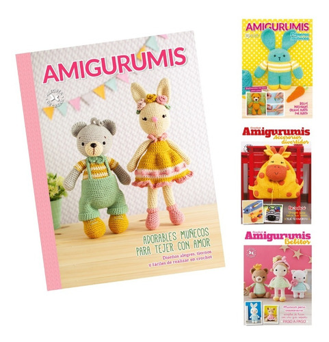 Pack Amigurumis 1 Libro + 3 Revistas - Arcadia Ediciones