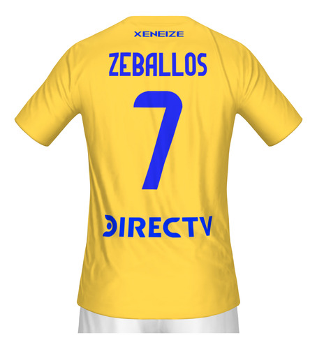 Remera Amarilla Boca Juniors - Jugadores - Algodón