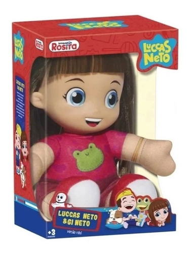 Coleção Luccas Neto Boneca Gi Neto Original Rosita