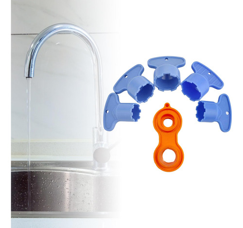 2 X 6pcs Cache Sink Tap Faucet Aerator Key Removal Wrench