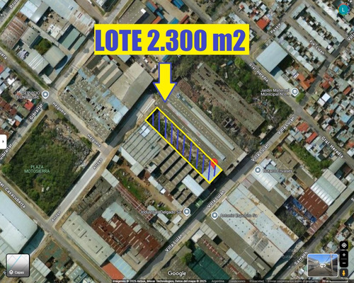 Terreno En Venta De 2.300 M2 Totales -losa Al Frente De 540 M2 En Dos Plantas - Parque Industrial De Avellaneda