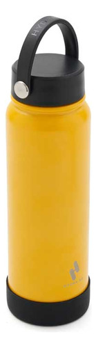 Botella Deportiva Termica Acero Inoxidable Hydra Go 1200ml Color Amarillo