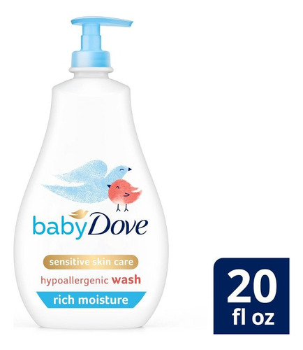 Baby Dove Hipoalergénico Piel Sensible-20oz/591ml