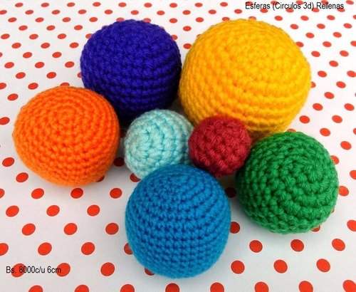 Esferas (círculos 3d) Y Gotas 3d  Crochet Precio Por Docena