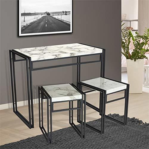 Imagen 2 de 3 de Juego De Mesa De Comedor Atlantic - Juego De 3 Piezas En Már
