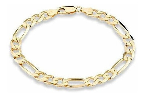 Imagen 1 de 4 de Miabella Pulsera De Plata De Ley Italiana De Oro De 18 Quila
